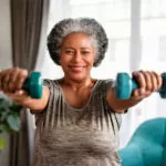 Woman Lifting Weights